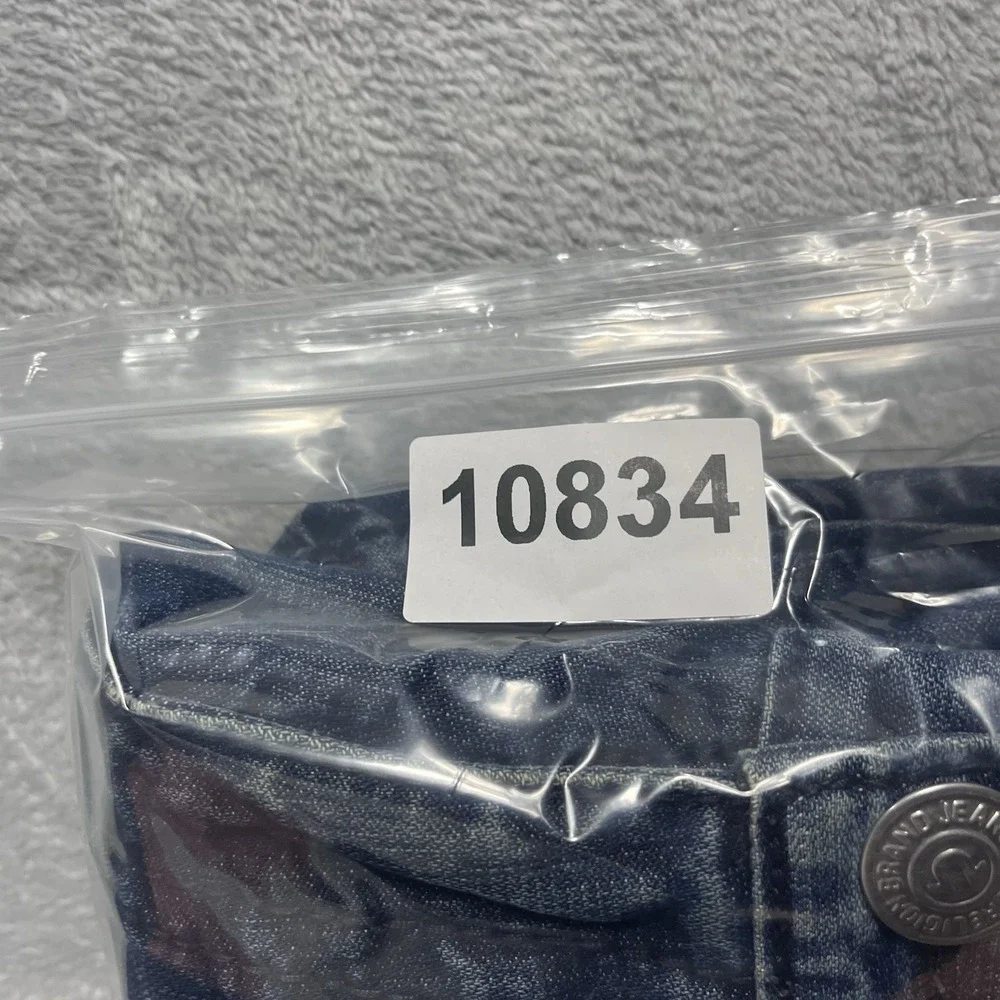 True Religion Men's Rainbow Ricky Jeans Blue Denim Made in USA‎ Y2K Size 34x32